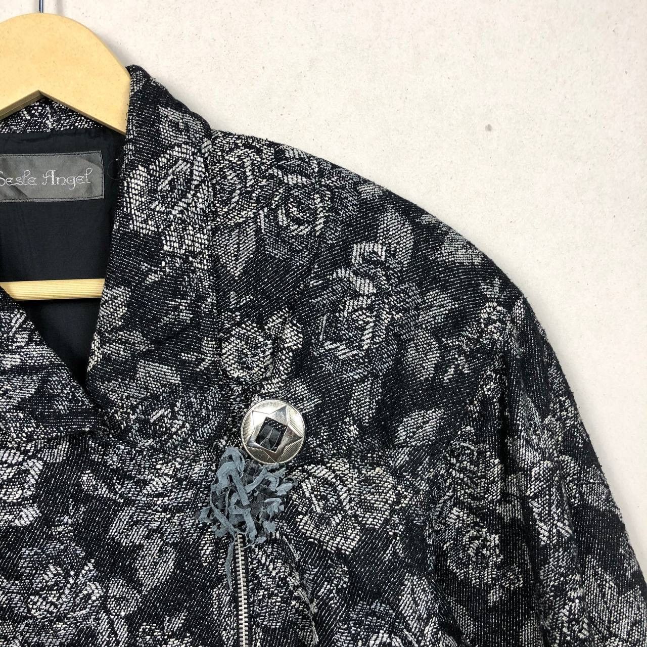Beauty Beast × Japanese Brand × Le Grande Bleu (L.G.B.) Japanese Floral Punk Seditionaries Double Collar Jacket Size US M / EU 48-50 / 2 - 8 Thumbnail