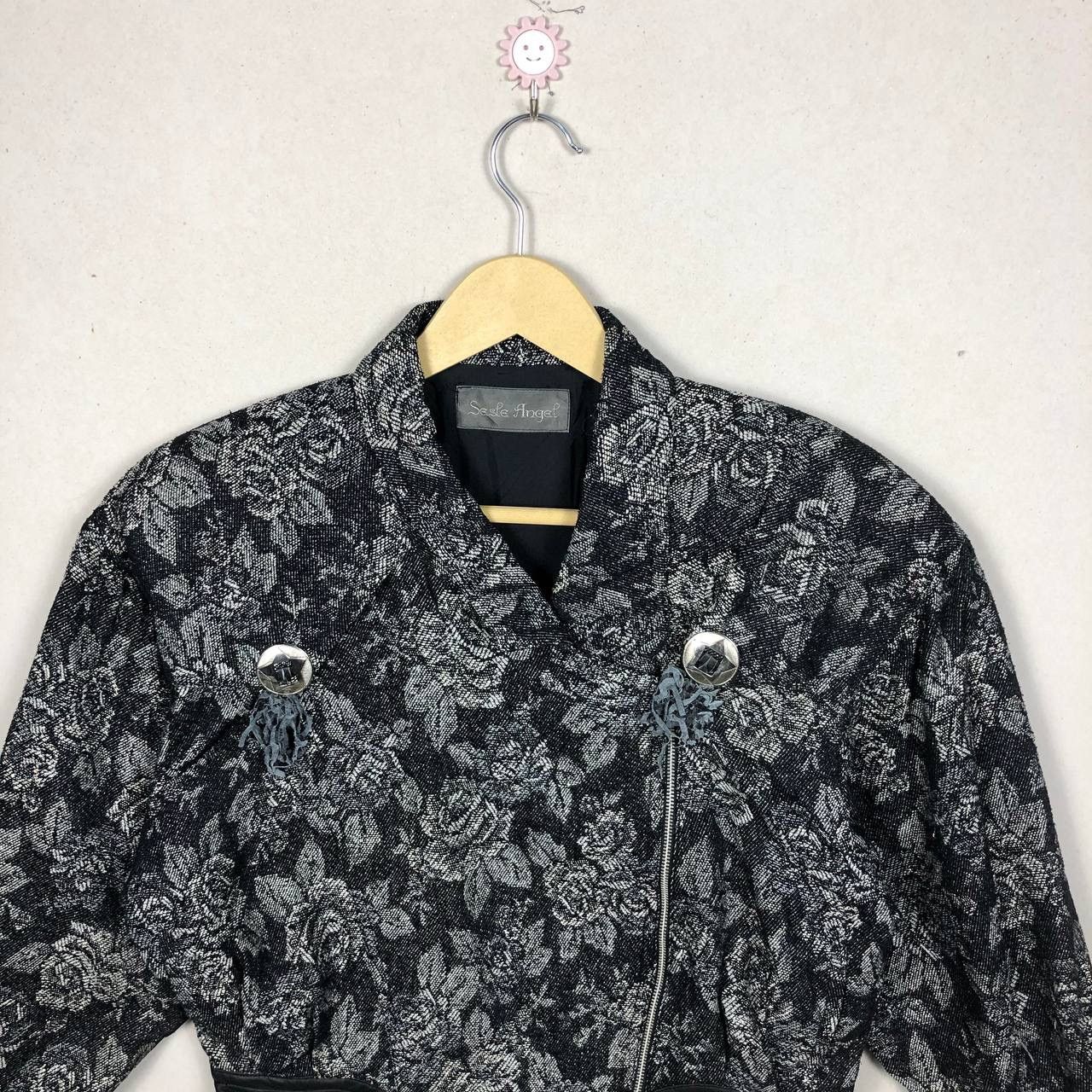 Beauty Beast × Japanese Brand × Le Grande Bleu (L.G.B.) Japanese Floral Punk Seditionaries Double Collar Jacket Size US M / EU 48-50 / 2 - 3 Thumbnail