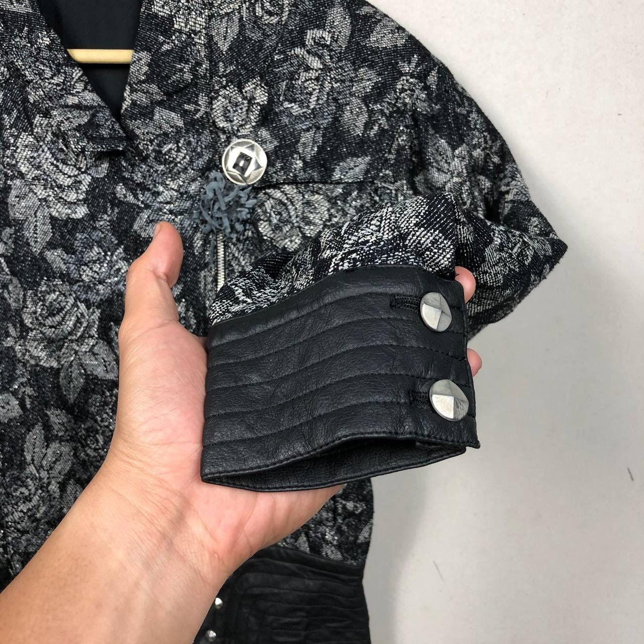 Beauty Beast × Japanese Brand × Le Grande Bleu (L.G.B.) Japanese Floral Punk Seditionaries Double Collar Jacket Size US M / EU 48-50 / 2 - 6 Thumbnail