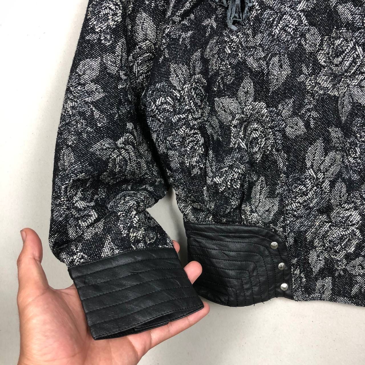Beauty Beast × Japanese Brand × Le Grande Bleu (L.G.B.) Japanese Floral Punk Seditionaries Double Collar Jacket Size US M / EU 48-50 / 2 - 7 Thumbnail