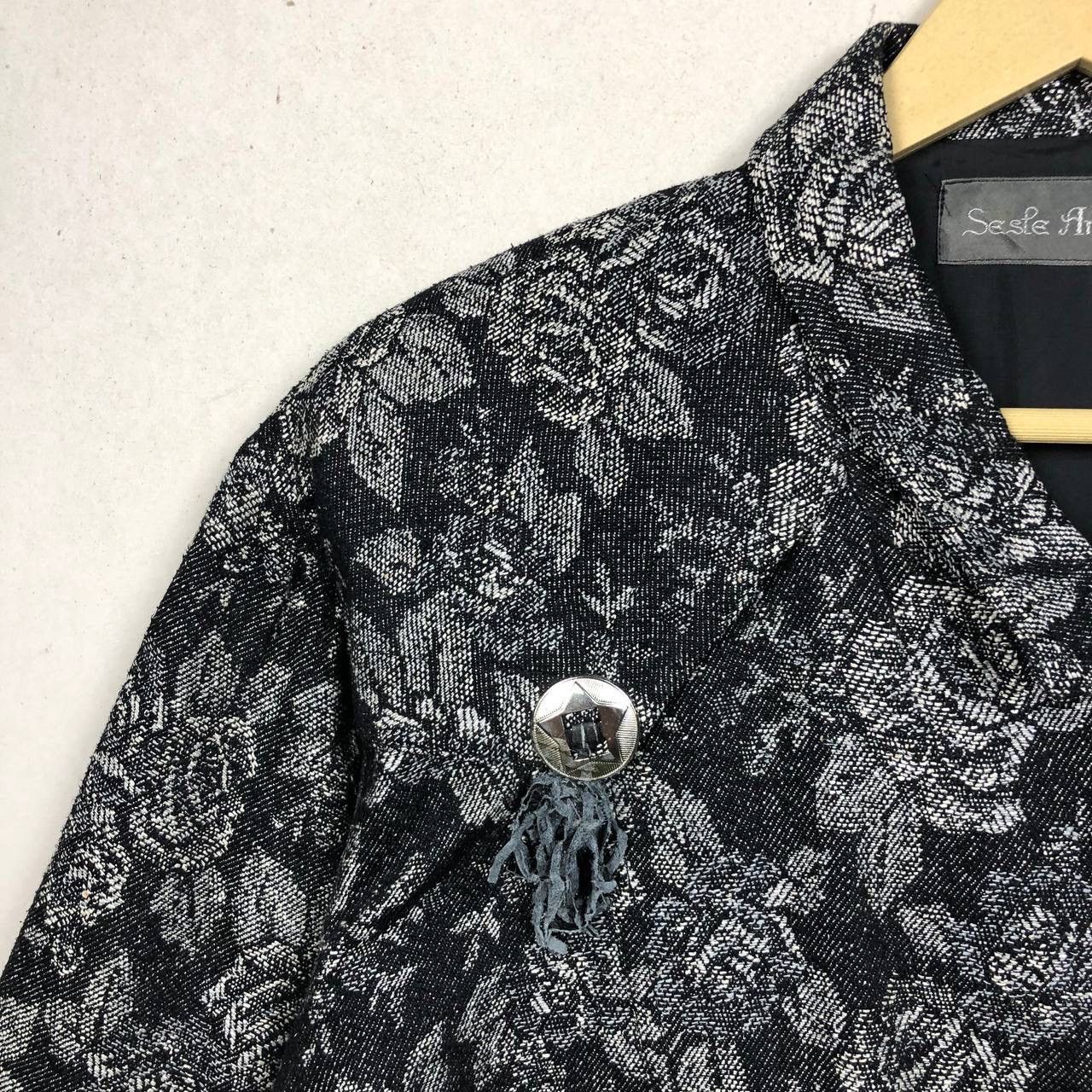 Beauty Beast × Japanese Brand × Le Grande Bleu (L.G.B.) Japanese Floral Punk Seditionaries Double Collar Jacket Size US M / EU 48-50 / 2 - 9 Thumbnail