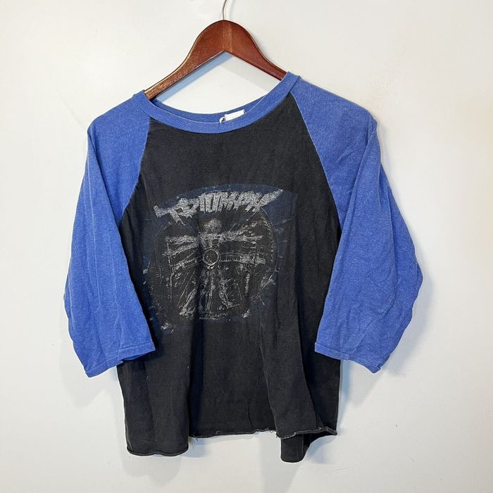 Vintage 80s Triumph Band Raglan Shirt Rock N Roll Machine M T shirt