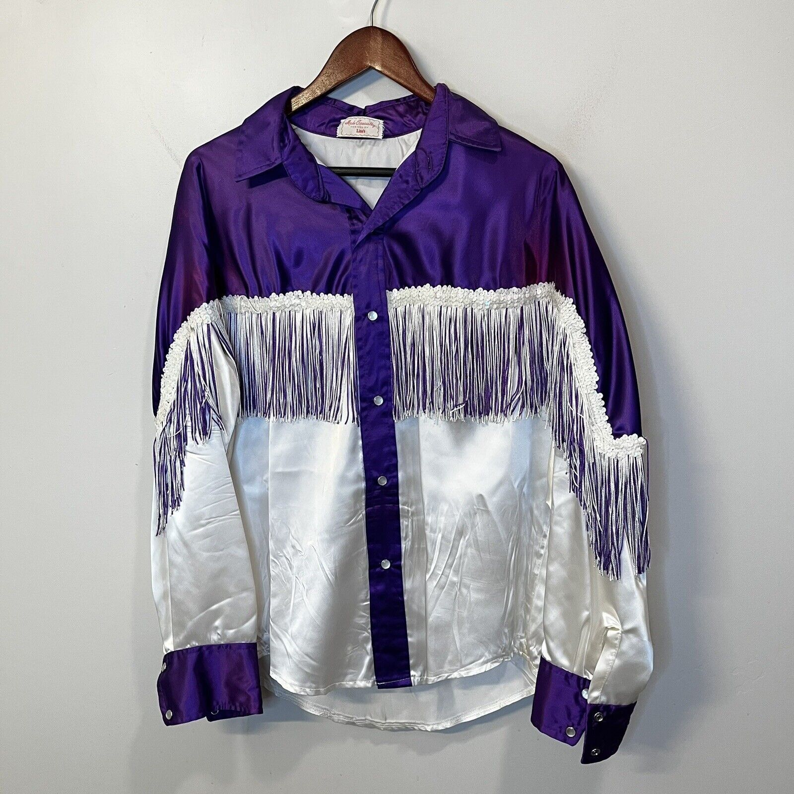 Vintage Rare Vintage Purple Fringed Western Rodeo Pearl Snap Shirt ...