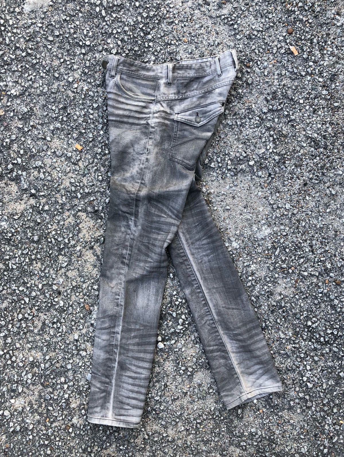 Armani Exchange 🔥Vintage Armani Exchange Distressed Denim Pants Size US 30 / EU 46 - 4 Thumbnail