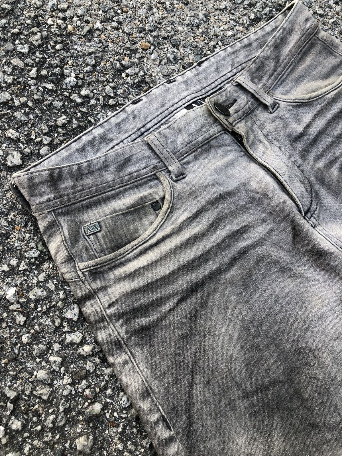 Armani Exchange 🔥Vintage Armani Exchange Distressed Denim Pants Size US 30 / EU 46 - 6 Thumbnail