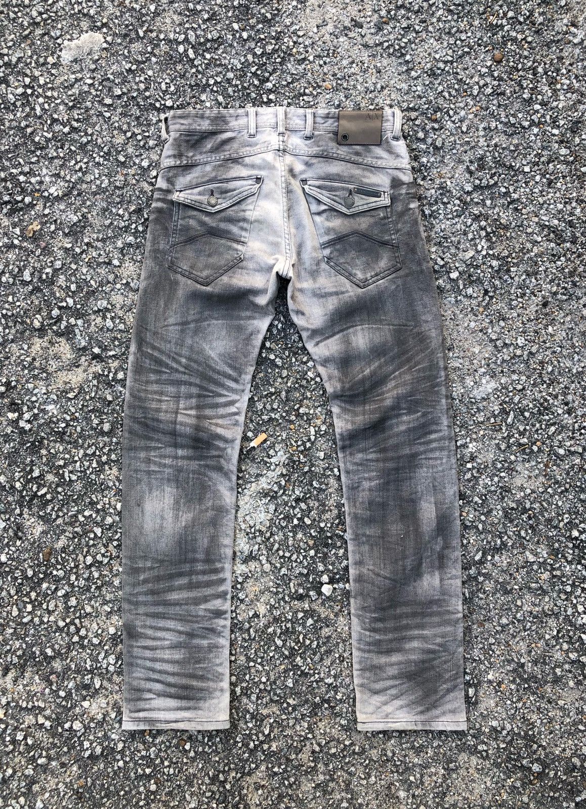 Armani Exchange 🔥Vintage Armani Exchange Distressed Denim Pants Size US 30 / EU 46 - 2 Thumbnail