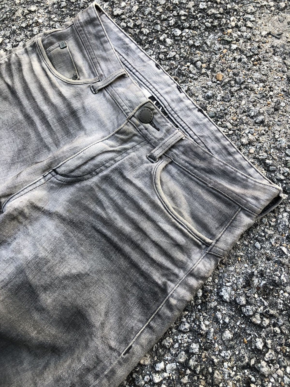 Armani Exchange 🔥Vintage Armani Exchange Distressed Denim Pants Size US 30 / EU 46 - 5 Thumbnail