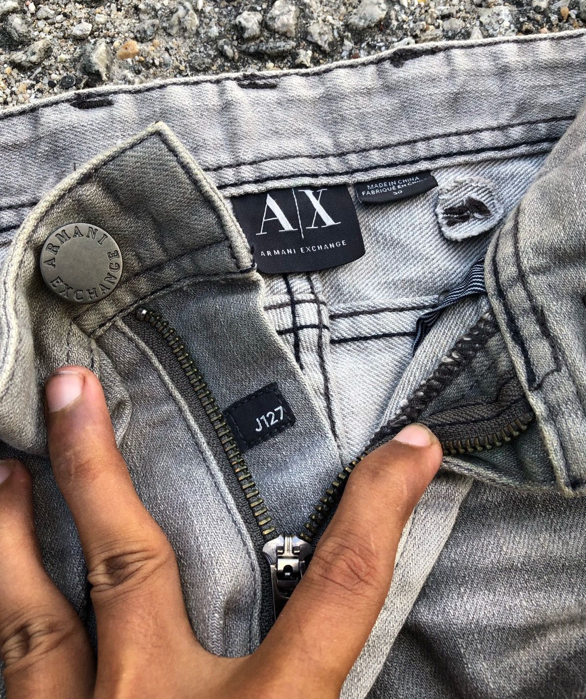 Armani Exchange 🔥Vintage Armani Exchange Distressed Denim Pants Size US 30 / EU 46 - 11 Thumbnail