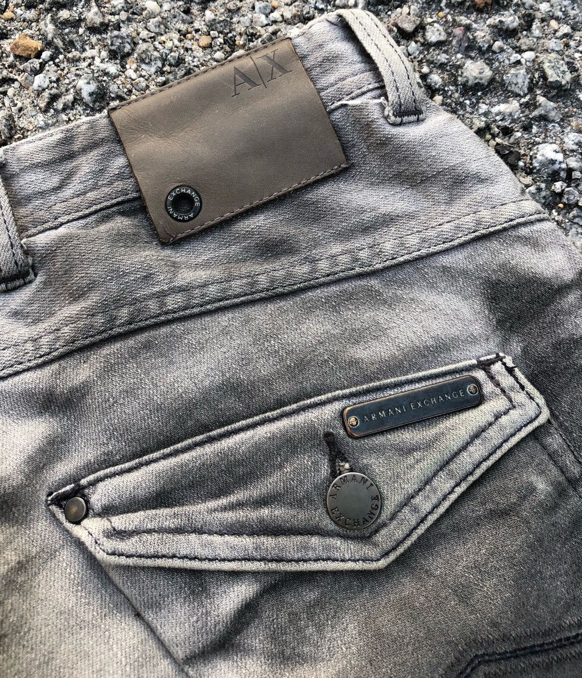 Armani Exchange 🔥Vintage Armani Exchange Distressed Denim Pants Size US 30 / EU 46 - 8 Thumbnail