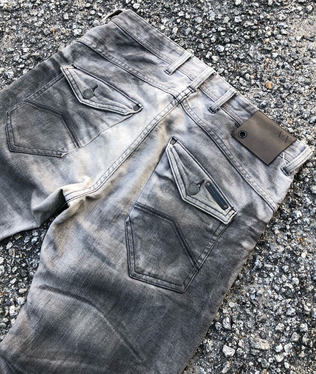 Armani Exchange 🔥Vintage Armani Exchange Distressed Denim Pants Size US 30 / EU 46 - 7 Thumbnail
