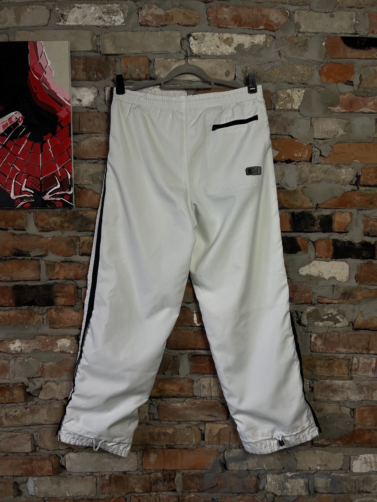 Nike × Vintage Vintage y2k Nike swoosh cargo track pants White Size US 34 / EU 50 - 2 Thumbnail