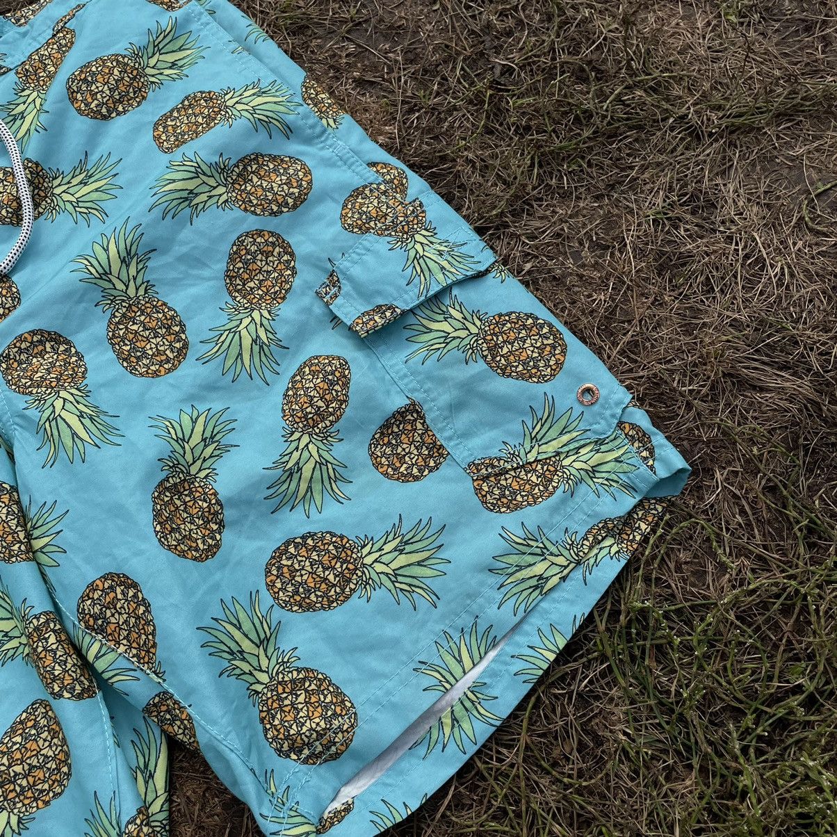 Vintage Vintage 90s Pineapple All Over Print Shorts Streetwear 32 Size US 32 / EU 48 - 3 Thumbnail