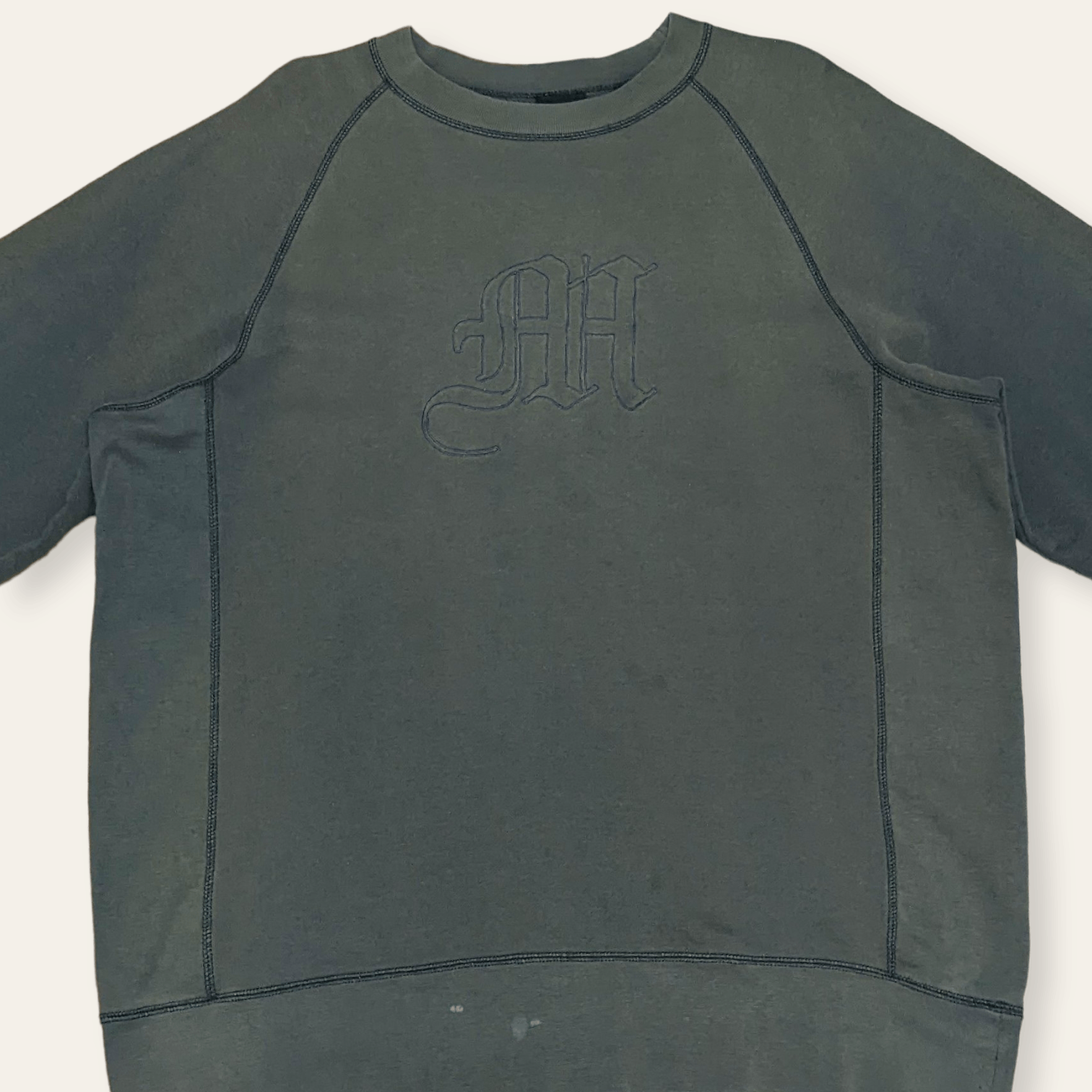 Mossimo × Vintage Vintage 90s Mossimo Distressed Faded Sweathshirt Size US L / EU 52-54 / 3 - 4 Thumbnail