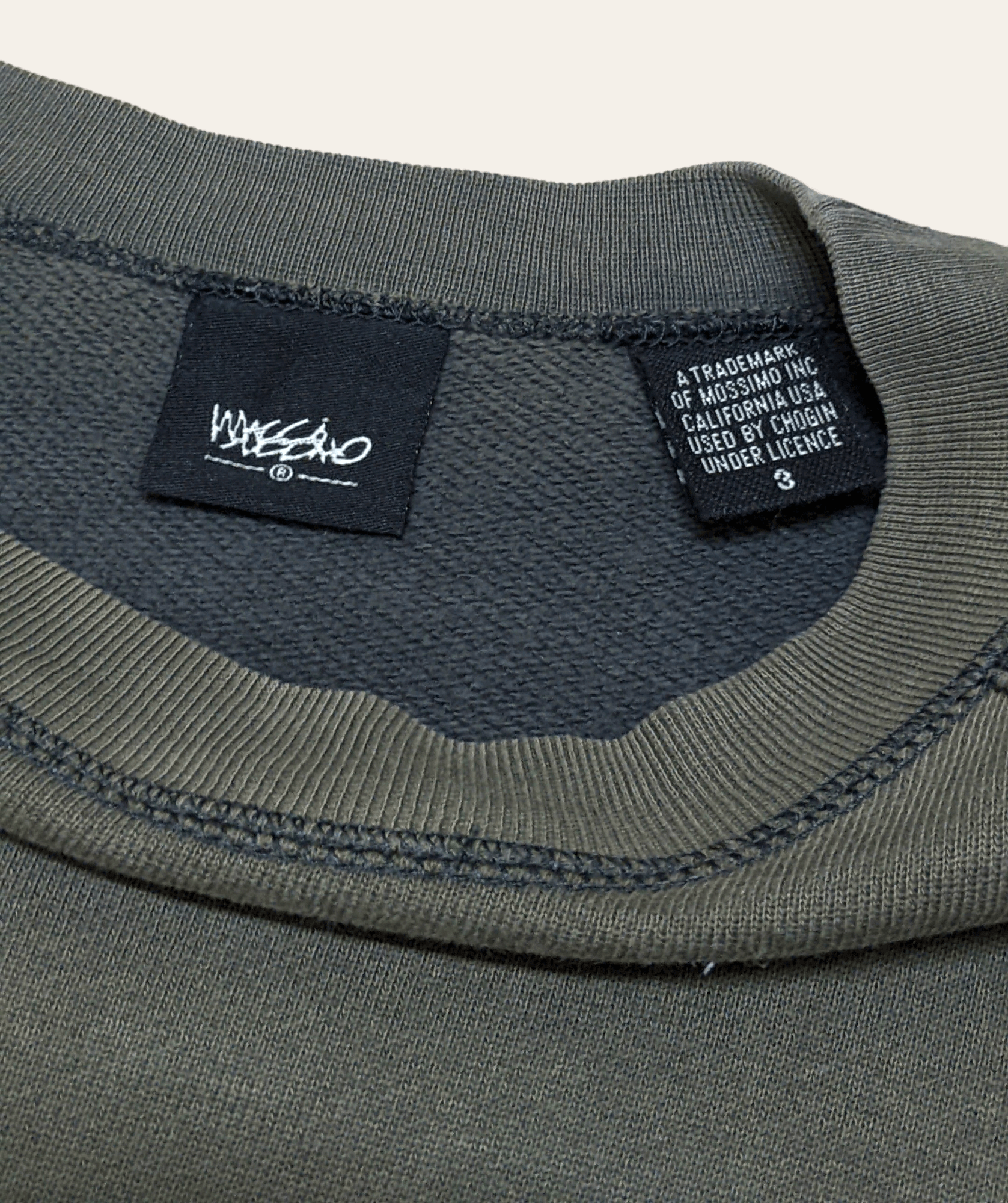 Mossimo × Vintage Vintage 90s Mossimo Distressed Faded Sweathshirt Size US L / EU 52-54 / 3 - 10 Thumbnail