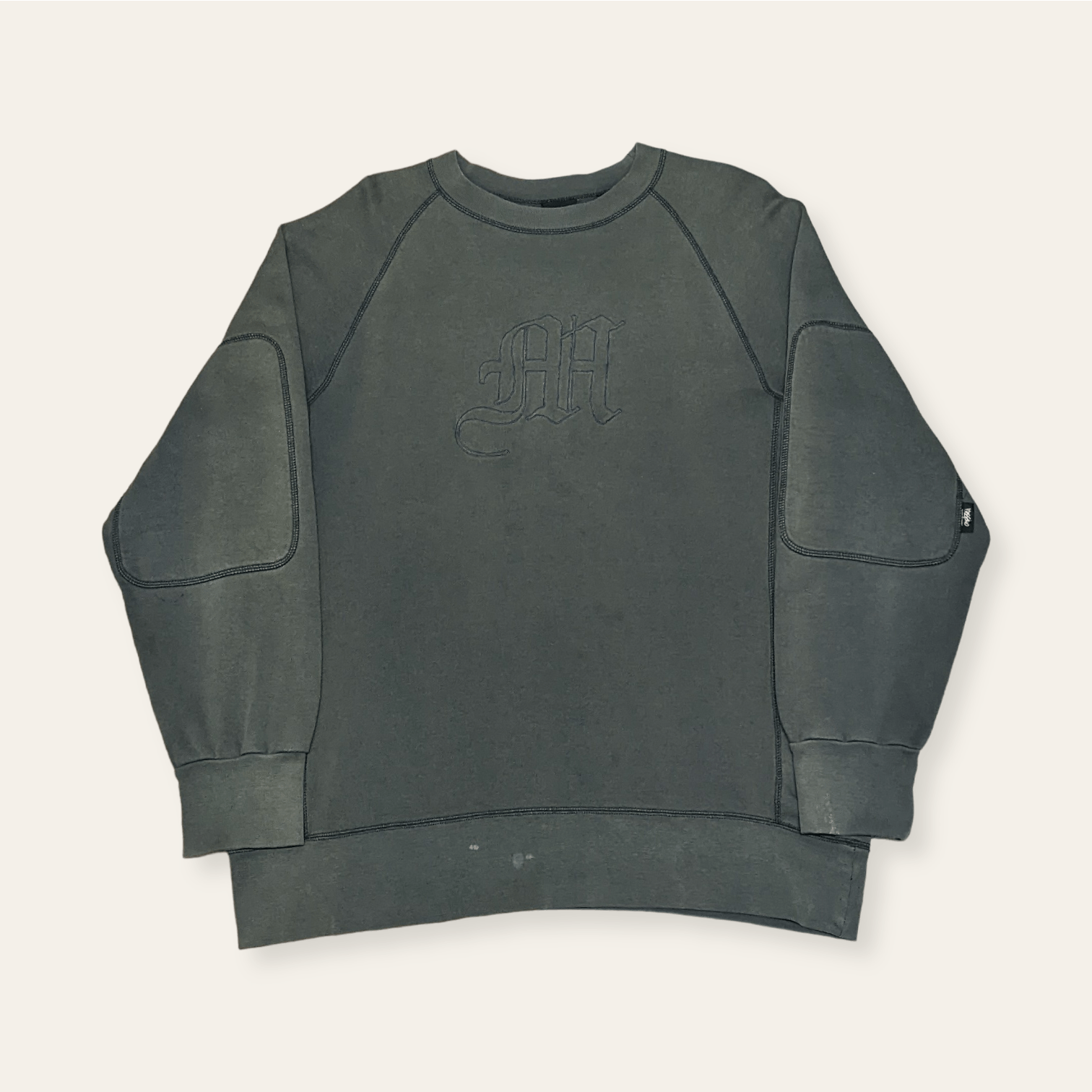 Mossimo × Vintage Vintage 90s Mossimo Distressed Faded Sweathshirt Size US L / EU 52-54 / 3 - 1 Thumbnail
