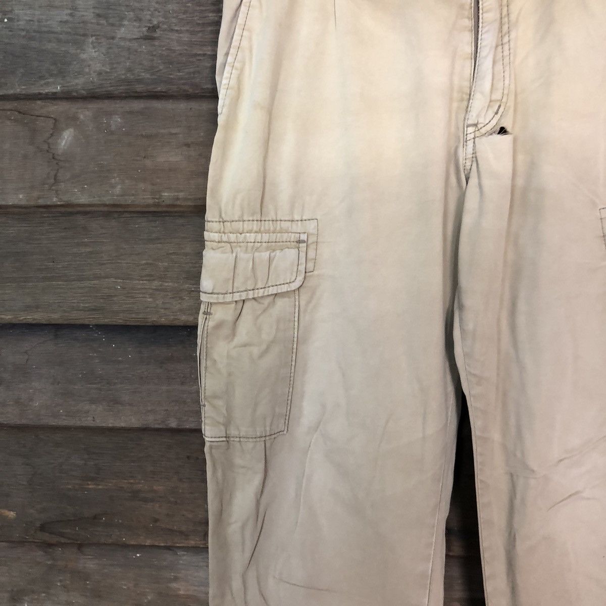 Japanese Brand Uniqlo faded Brown Cargo utility streetwear Pants #7099 Size US 31 - 6 Thumbnail