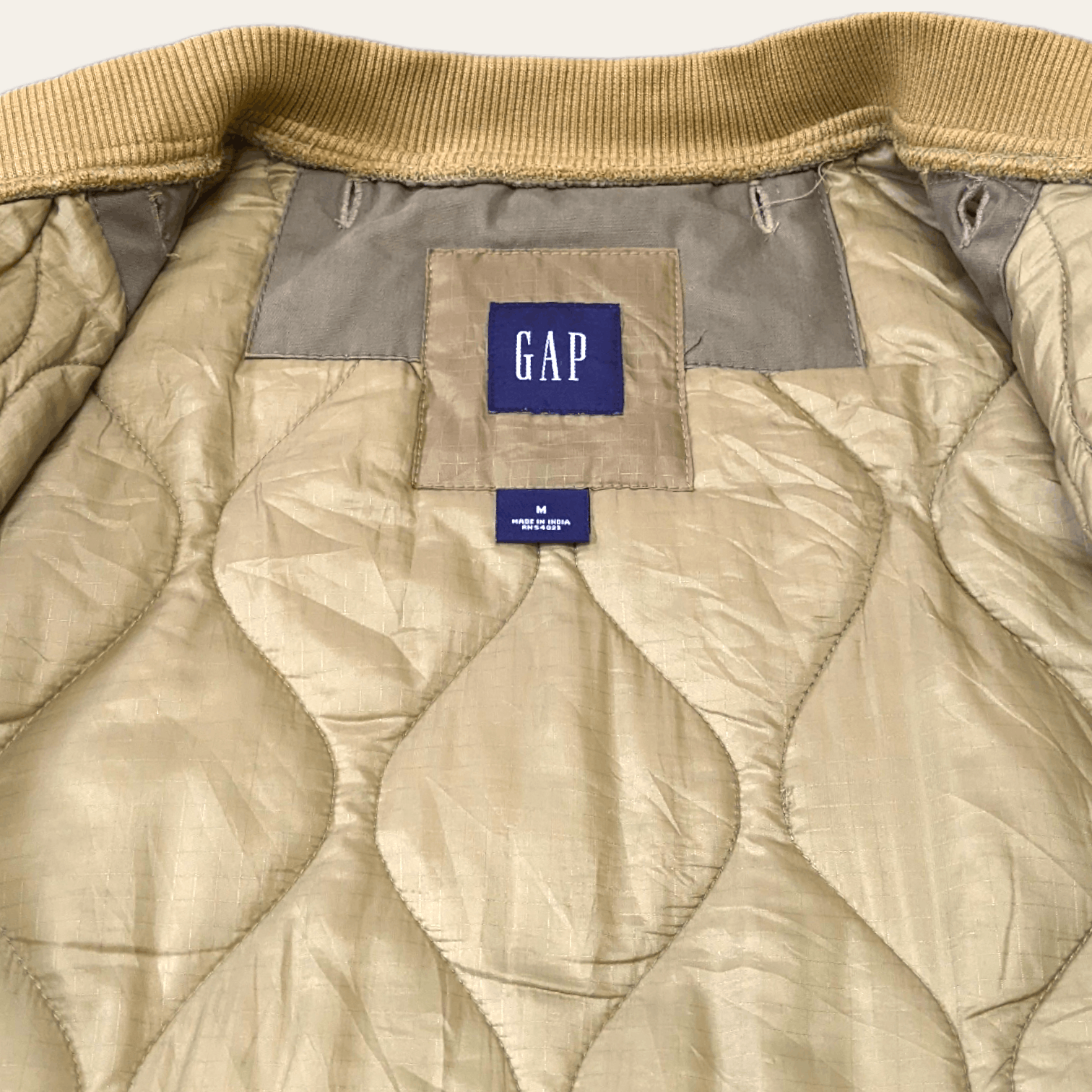 Gap × Vintage Vintage 90s Gap Military Style Quilt Jacket Size US M / EU 48-50 / 2 - 7 Thumbnail
