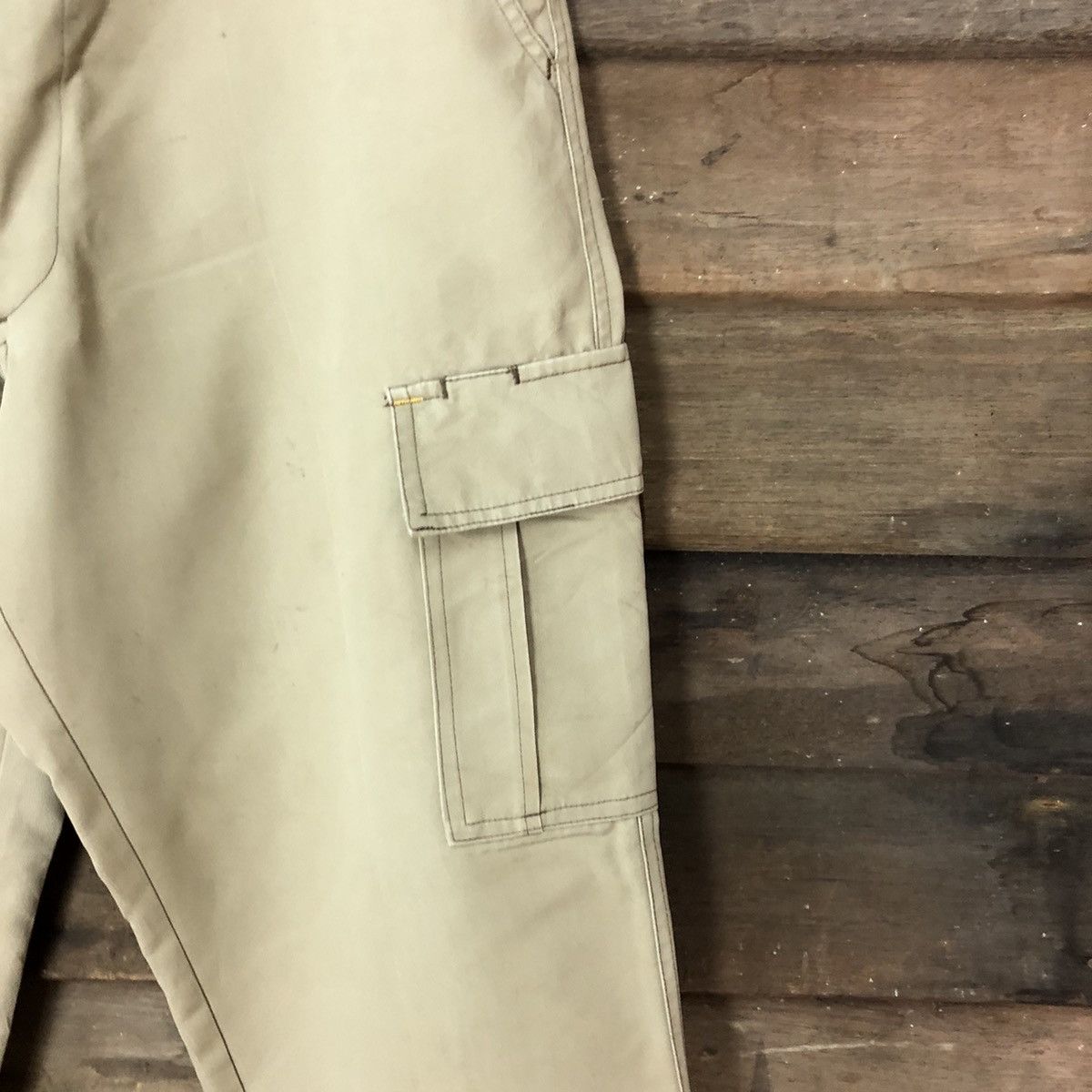 Japanese Brand Azito multipocket worker Brown Cargo Pants #7100 Size US 30 / EU 46 - 5 Thumbnail