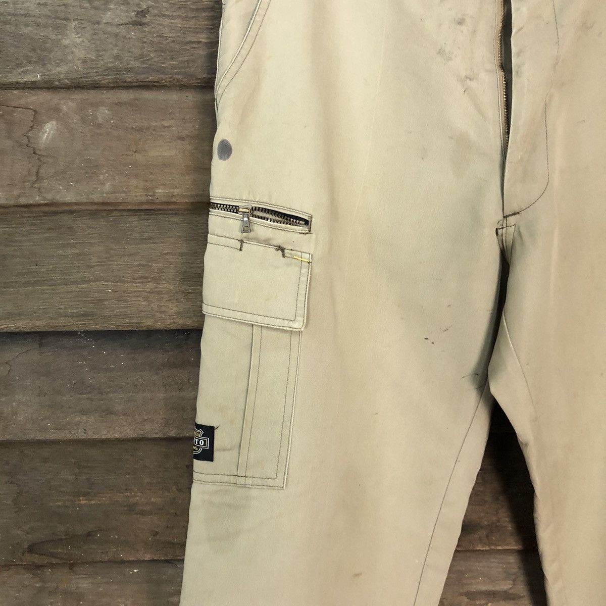 Japanese Brand Azito multipocket worker Brown Cargo Pants #7100 Size US 30 / EU 46 - 4 Thumbnail