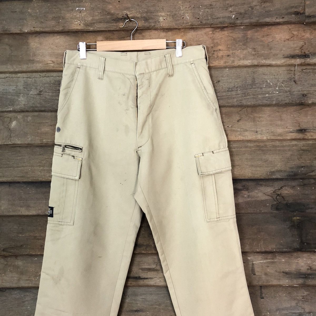 Japanese Brand Azito multipocket worker Brown Cargo Pants #7100 Size US 30 / EU 46 - 2 Thumbnail