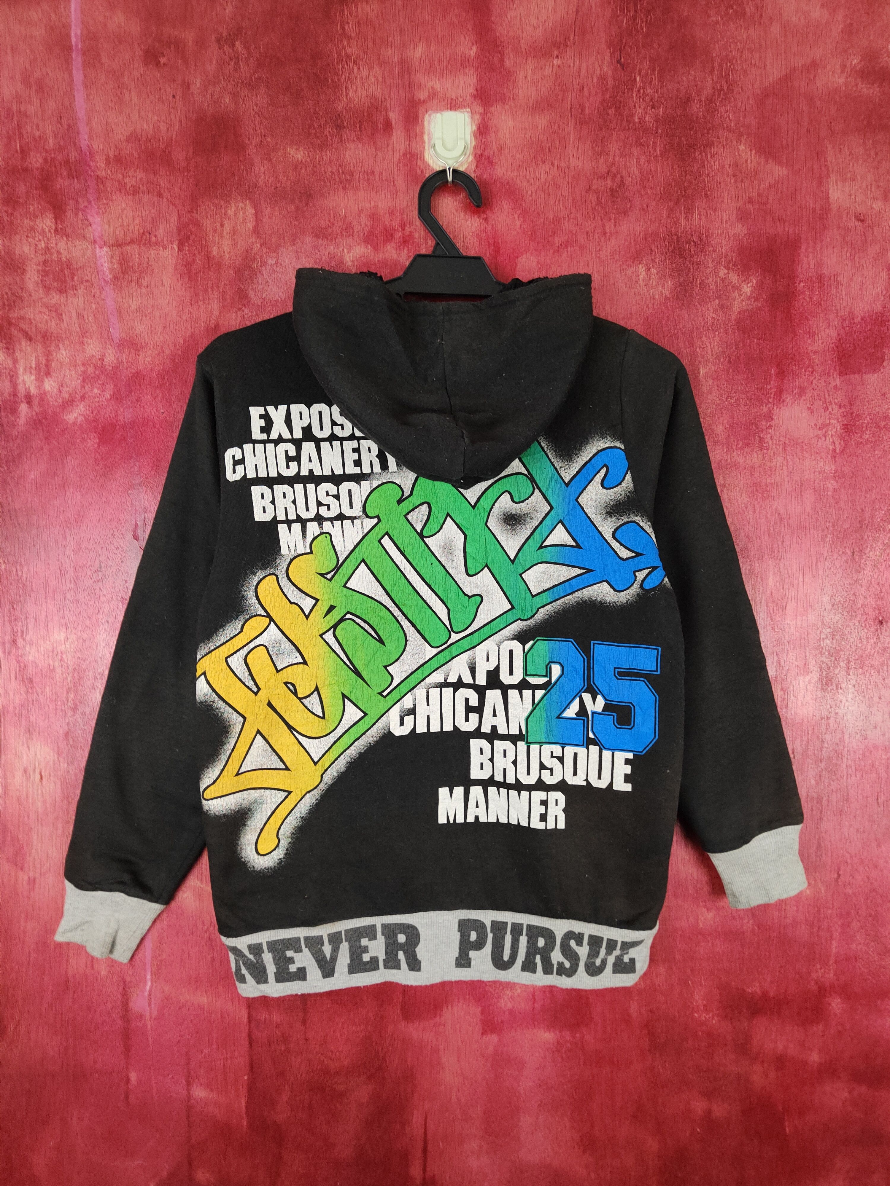 image of Skategang x Vintage Space Opera Black Hip Hop Rapper Hoodie Sweater S639, Women's (Size Small)