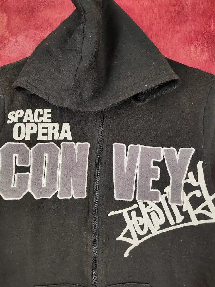 Japanese Brand Space Opera Black hip hop rapper Hoodie Sweater #S639 Size S / US 4 / IT 40 - 12 Thumbnail