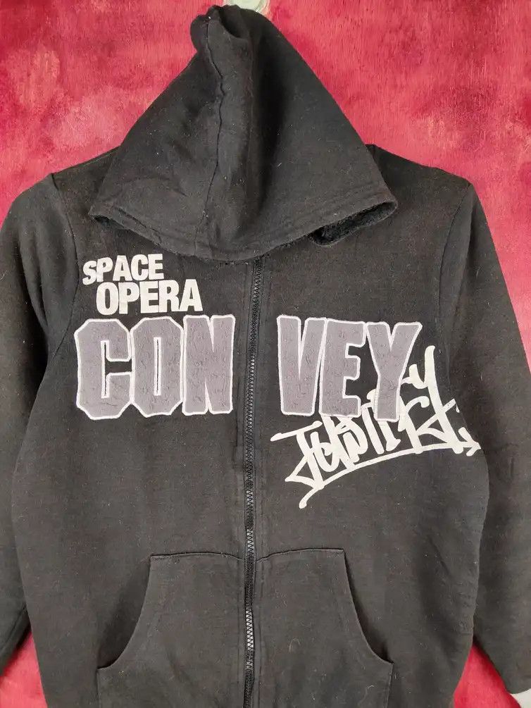 Japanese Brand Space Opera Black hip hop rapper Hoodie Sweater #S639 Size S / US 4 / IT 40 - 14 Thumbnail