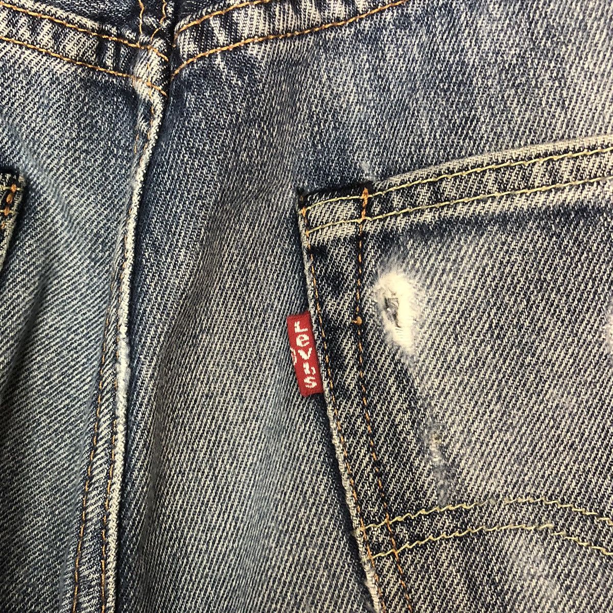 Levi's DLS 501 Levis Blue Distressed Denim Pants #BB542 Size US 32 / EU 48 - 12 Thumbnail