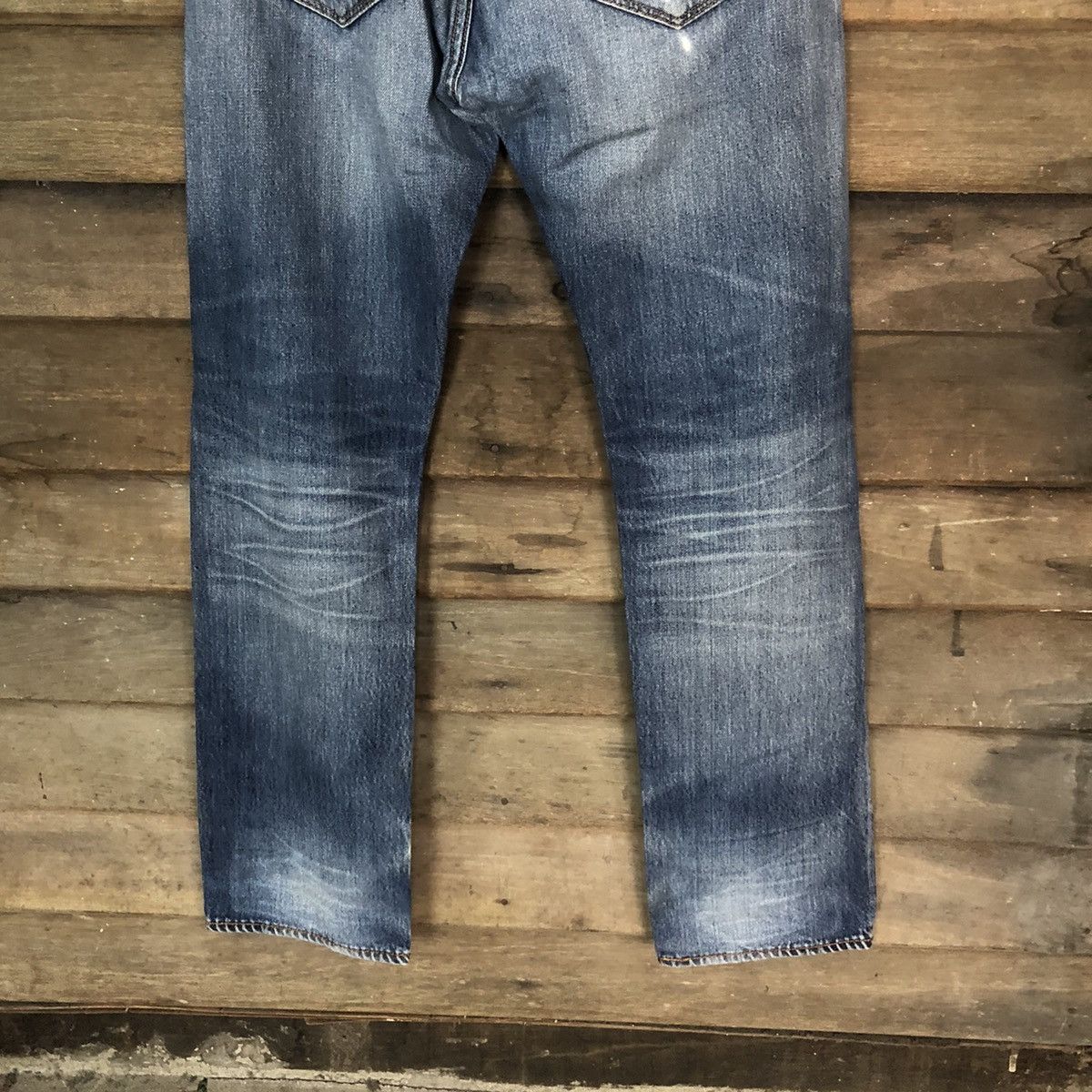 Levi's DLS 501 Levis Blue Distressed Denim Pants #BB542 Size US 32 / EU 48 - 15 Thumbnail