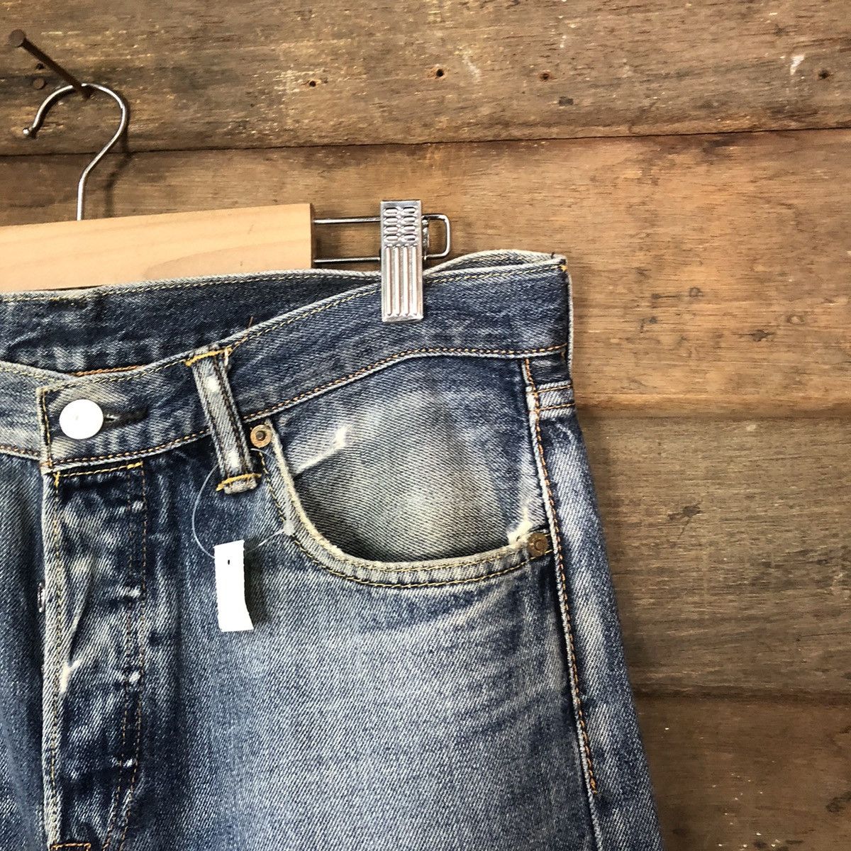 Levi's DLS 501 Levis Blue Distressed Denim Pants #BB542 Size US 32 / EU 48 - 5 Thumbnail