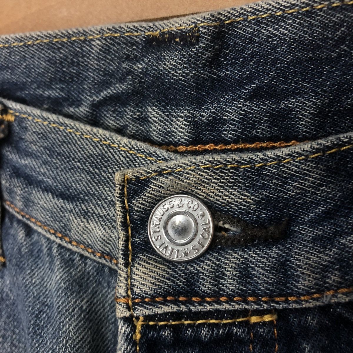 Levi's DLS 501 Levis Blue Distressed Denim Pants #BB542 Size US 32 / EU 48 - 10 Thumbnail