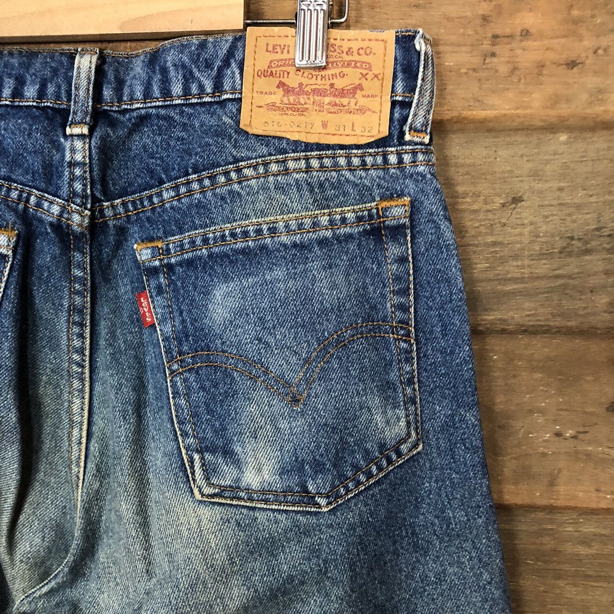 Levi's DLS Levis vintage faded blue denim pants #BB529 Size US 30 / EU 46 - 14 Thumbnail