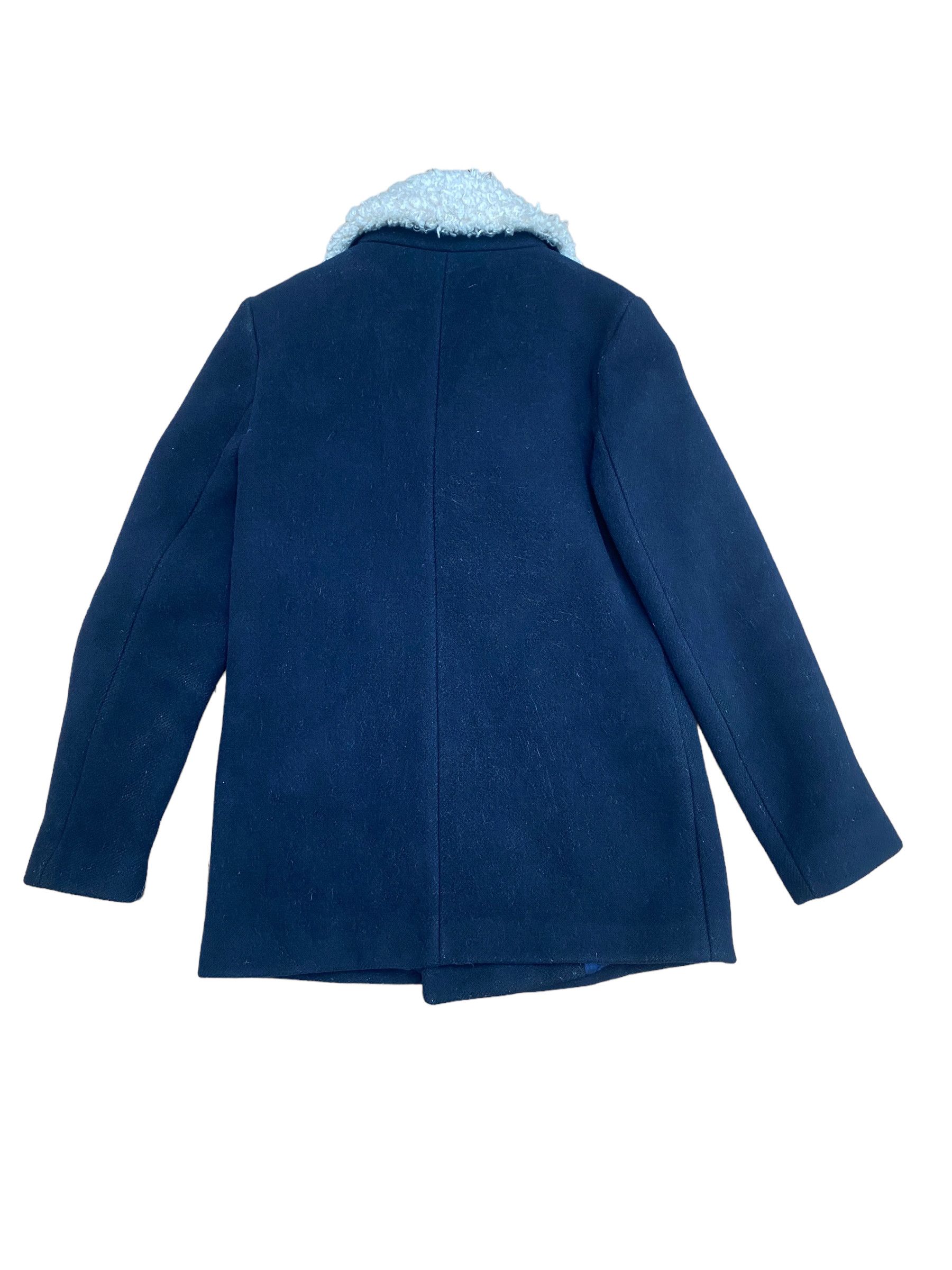 Navy Wool Peacoat Jacket