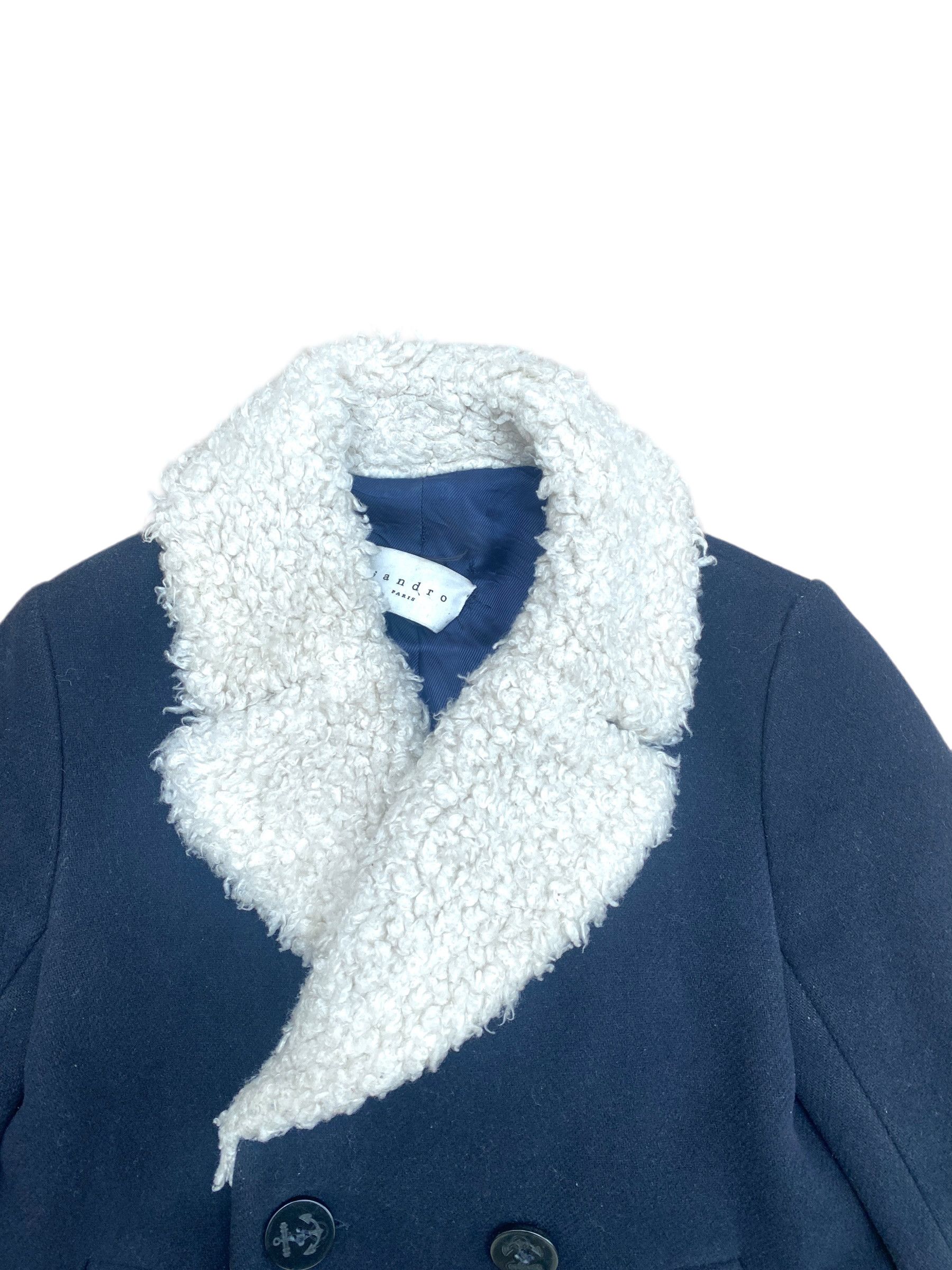 Navy Wool Peacoat Jacket
