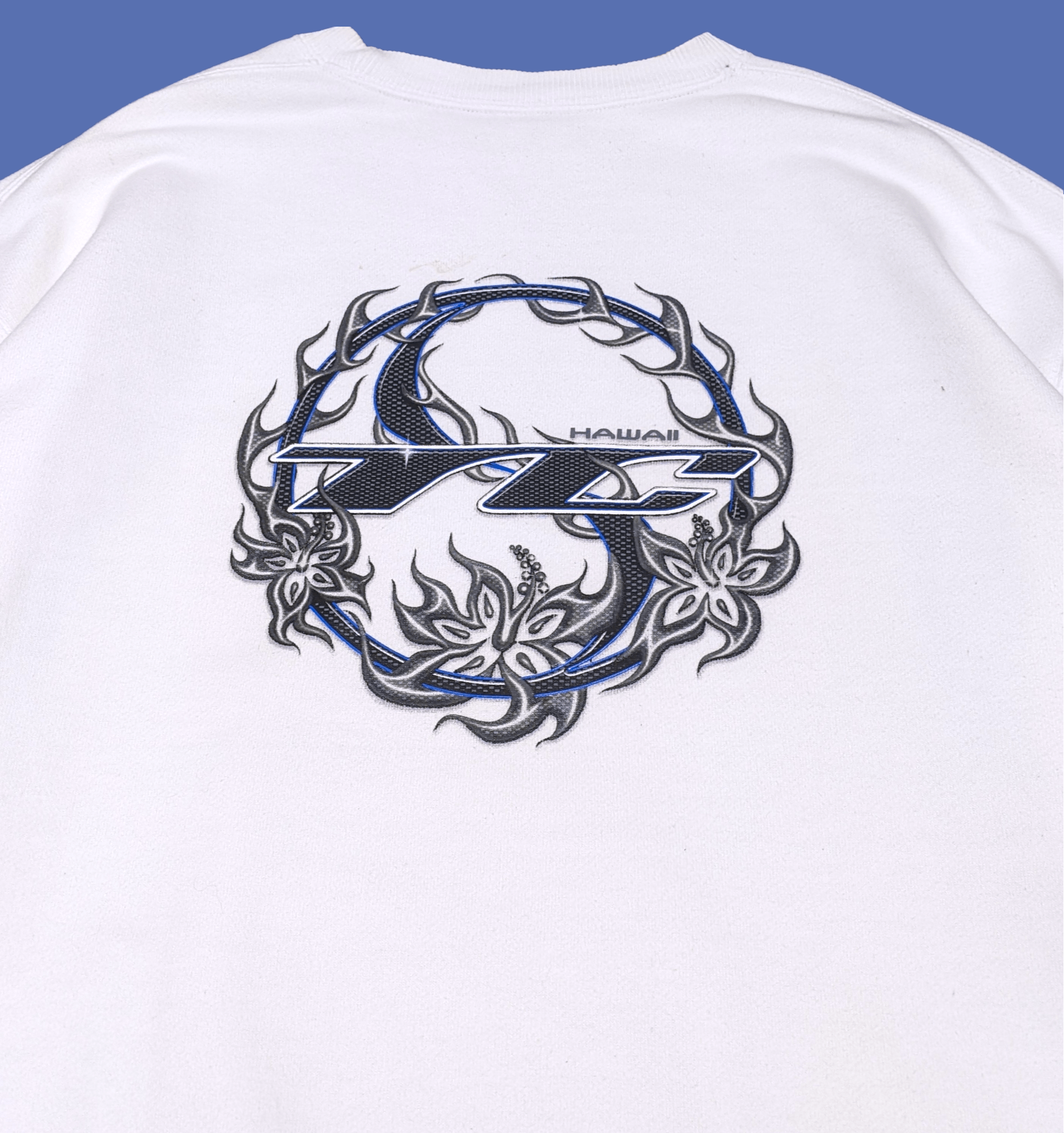 Billabong × Vintage Vintage 90s T&C Surfboard Flame Ying Yang Sweatshirt Size US L / EU 52-54 / 3 - 3 Thumbnail