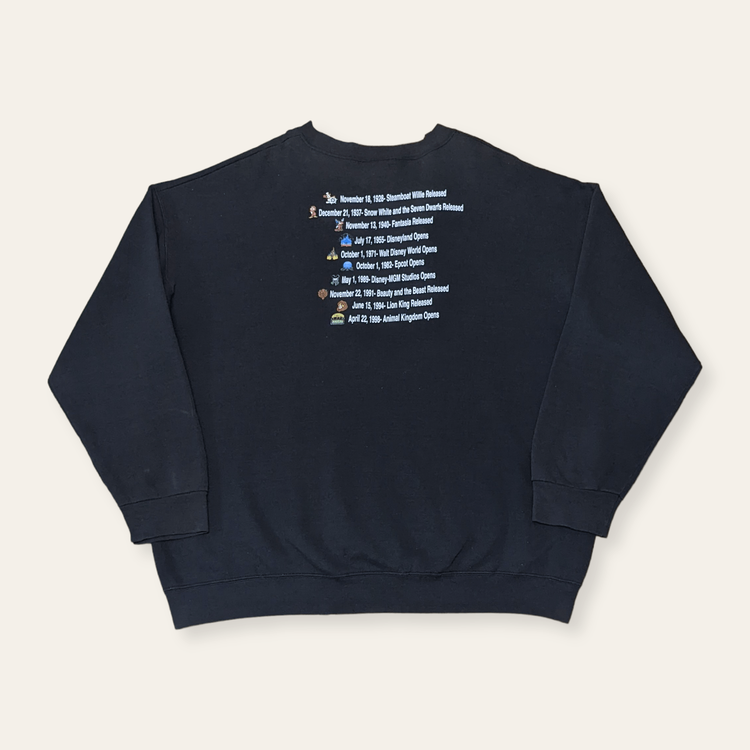 Disney × Mickey Mouse × Vintage Rare Vintage 90s Disney 100th Year Anniversary Sweatshirt Size US XL / EU 56 / 4 - 2 Thumbnail