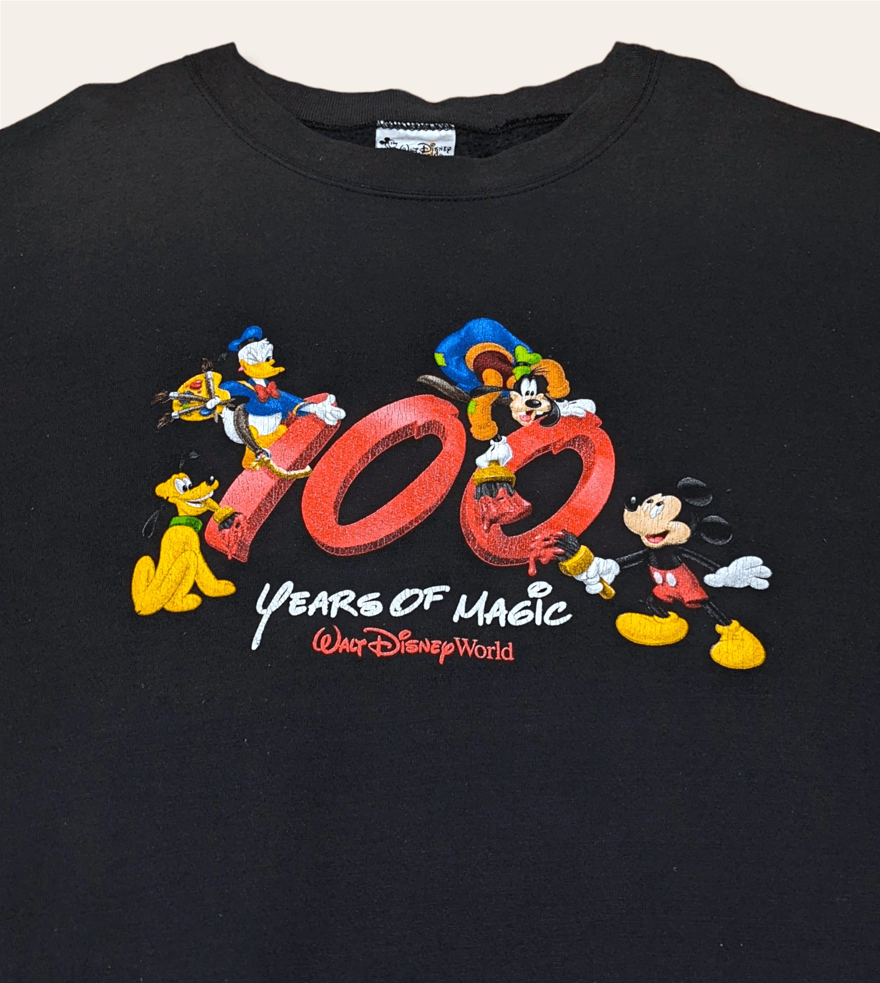Disney × Mickey Mouse × Vintage Rare Vintage 90s Disney 100th Year Anniversary Sweatshirt Size US XL / EU 56 / 4 - 3 Thumbnail