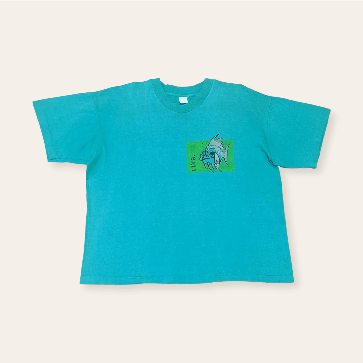Billabong × Vintage Vintage 90s Bali Surf Bull Dog Fish T shirt Size US M / EU 48-50 / 2 - 3 Thumbnail