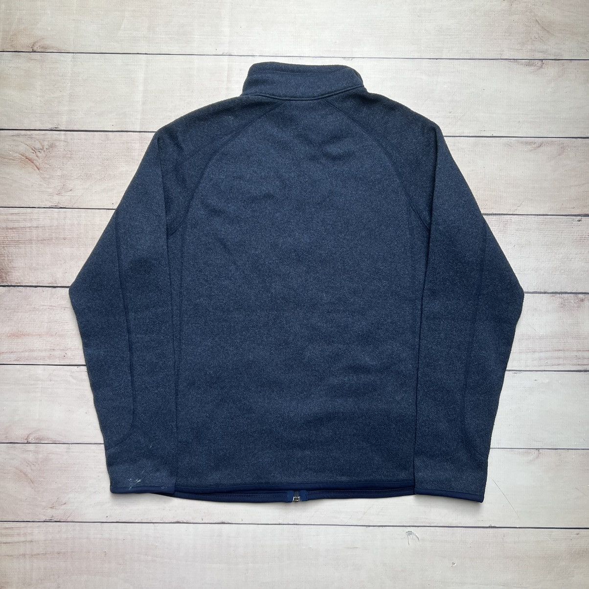 Patagonia × Vintage Patagonia Fleece Zip Up Navy Size US L / EU 52-54 / 3 - 6 Thumbnail