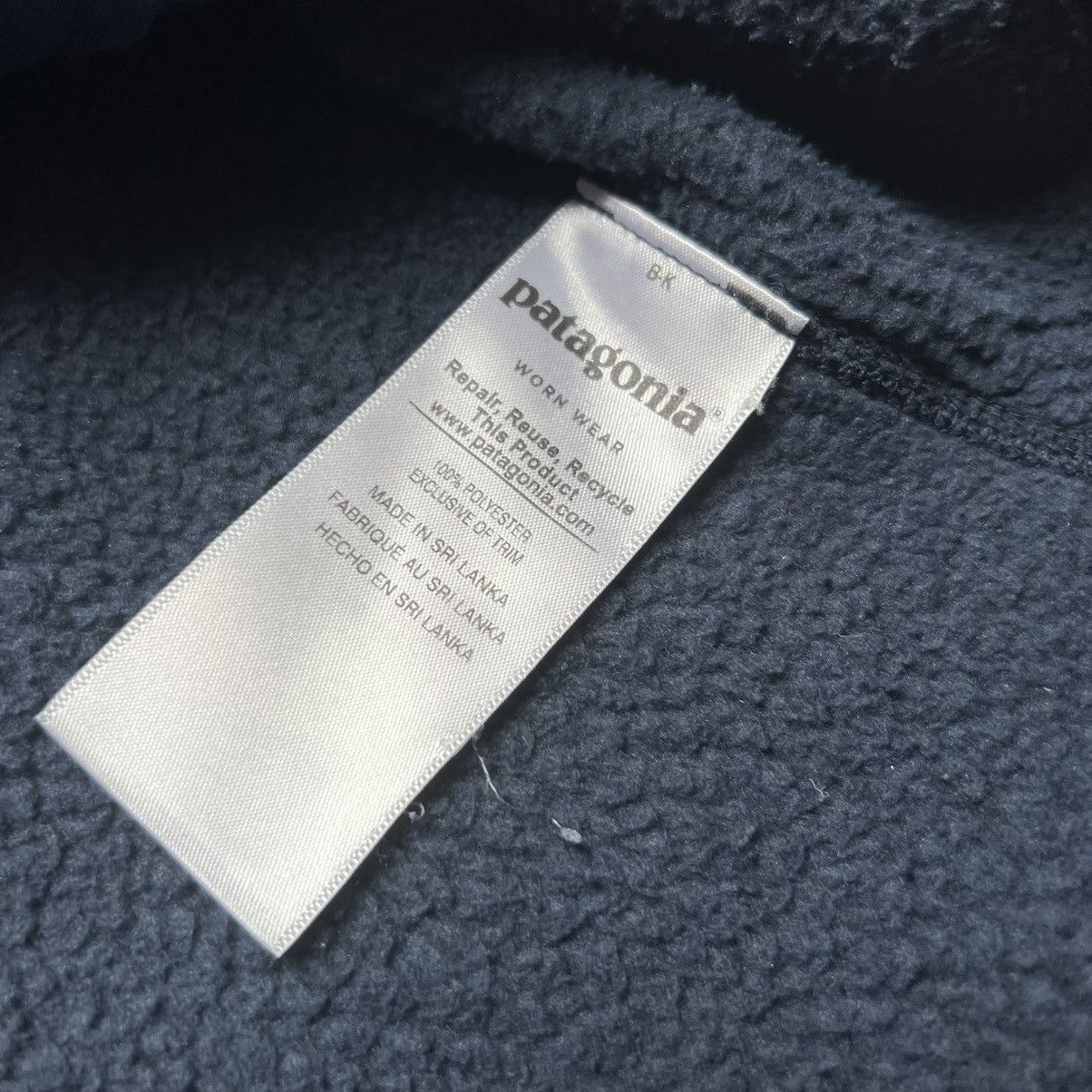 Patagonia × Vintage Patagonia Fleece Zip Up Navy Size US L / EU 52-54 / 3 - 5 Thumbnail