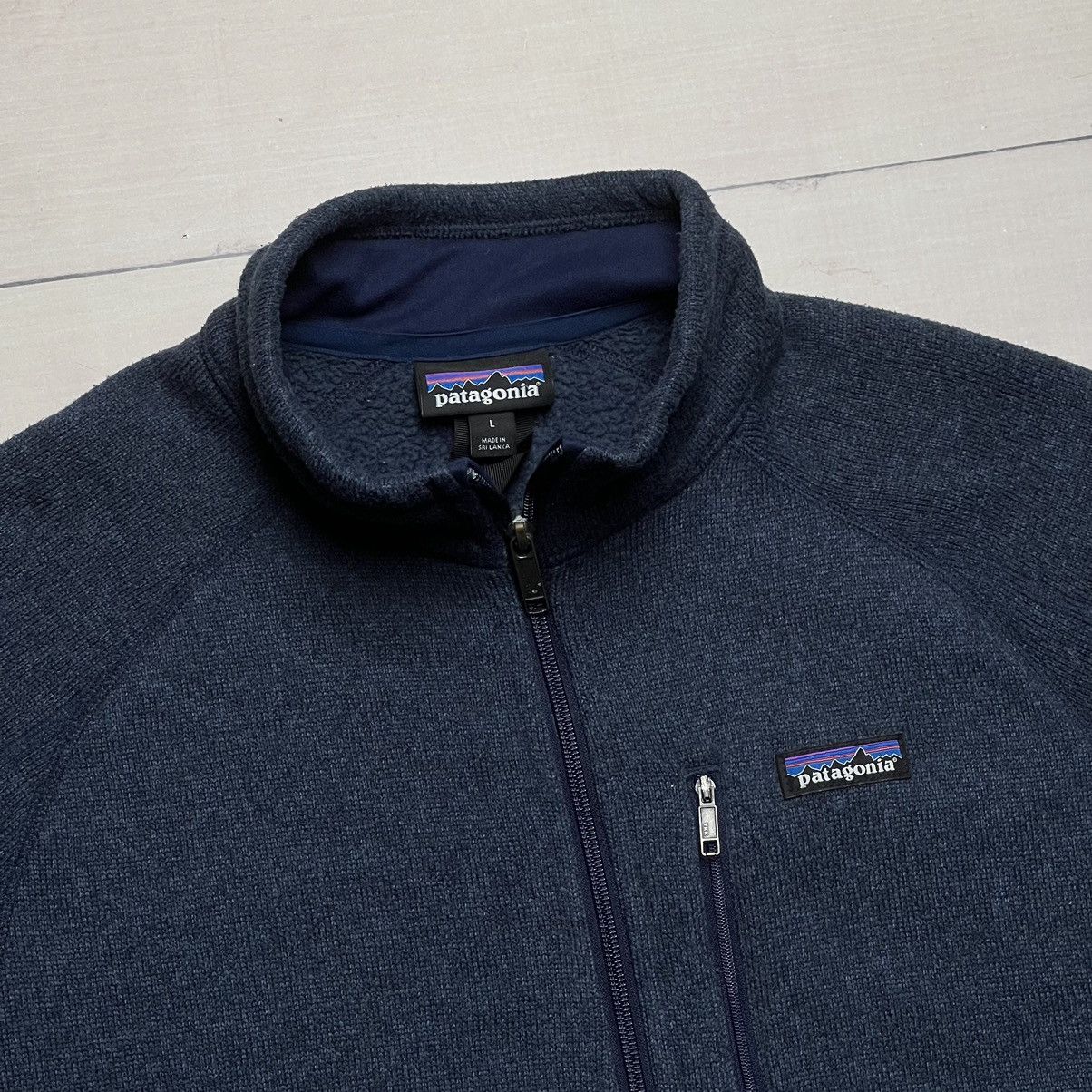 Patagonia × Vintage Patagonia Fleece Zip Up Navy Size US L / EU 52-54 / 3 - 4 Thumbnail