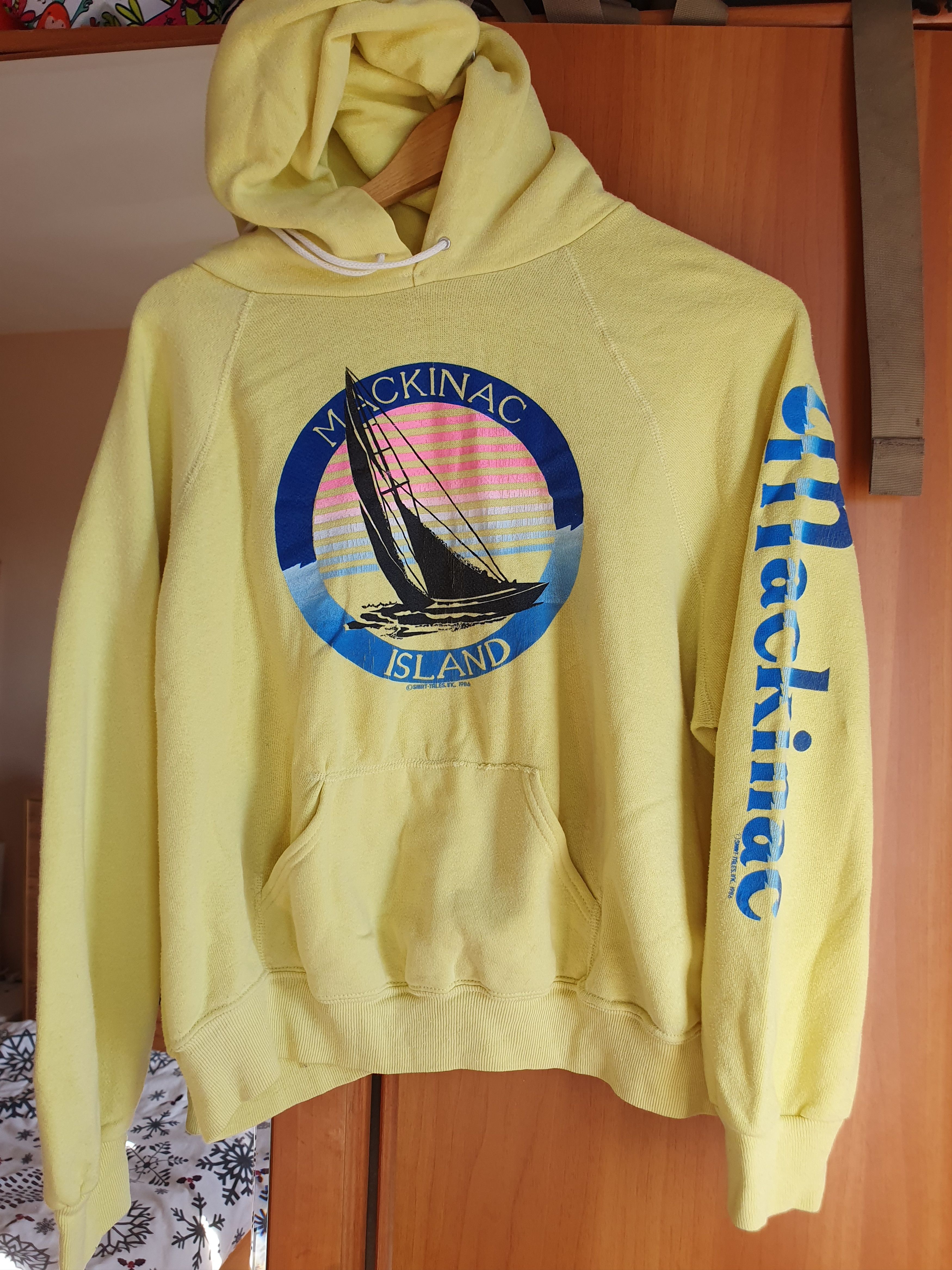 Vintage Mackinac Island Vtg 1986 Made in USA SWAG hoodie sz M? Size US M / EU 48-50 / 2 - 2 Thumbnail