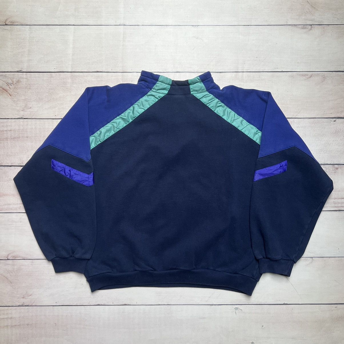 Vintage 80s Sweatshirt Nike Half Zip Just Do It Spellout