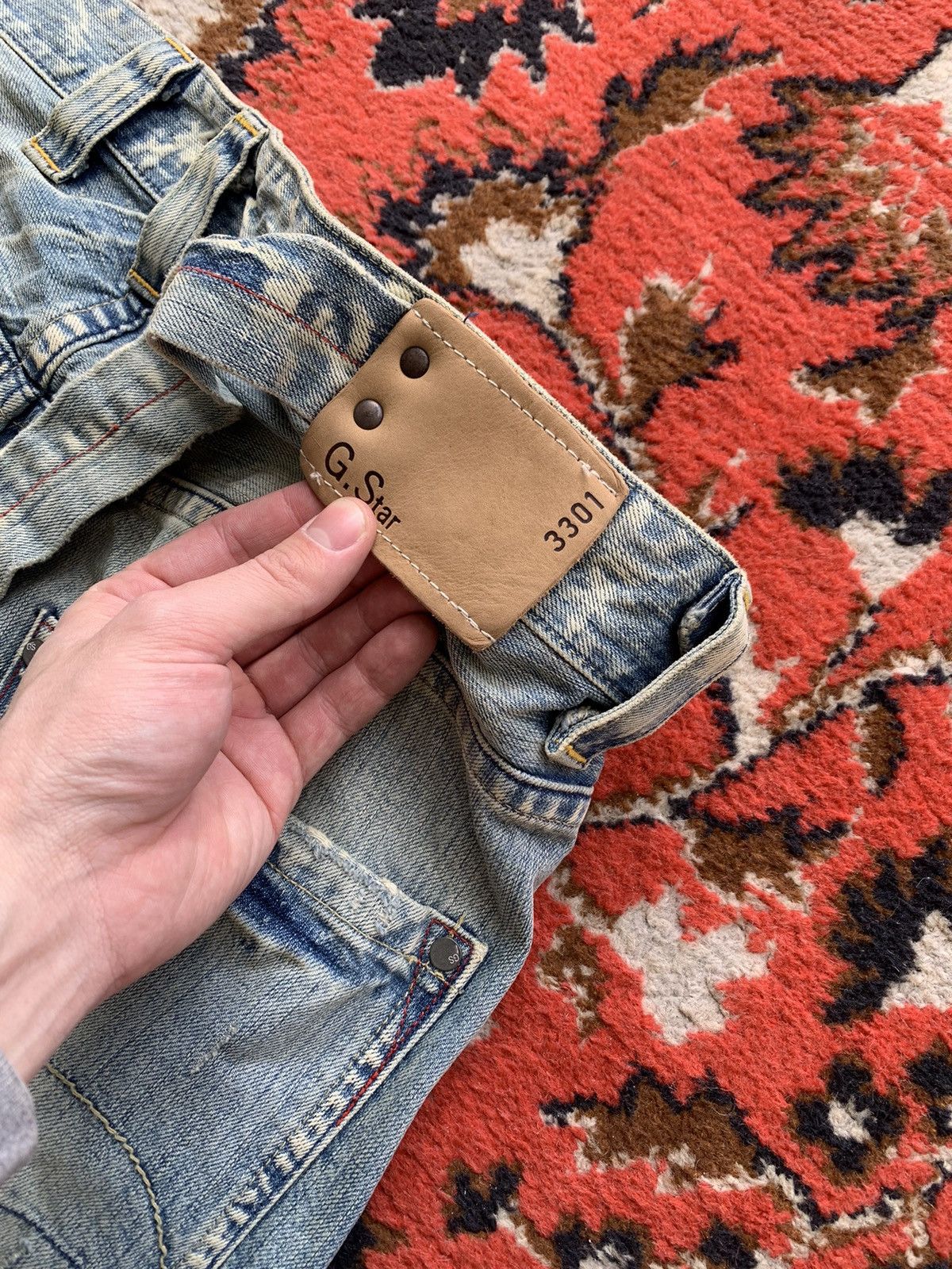 G-Star × Vintage Vintage G Star Raw Jeans Big Logo Denim Pants Size US 34 / EU 50 - 8 Thumbnail