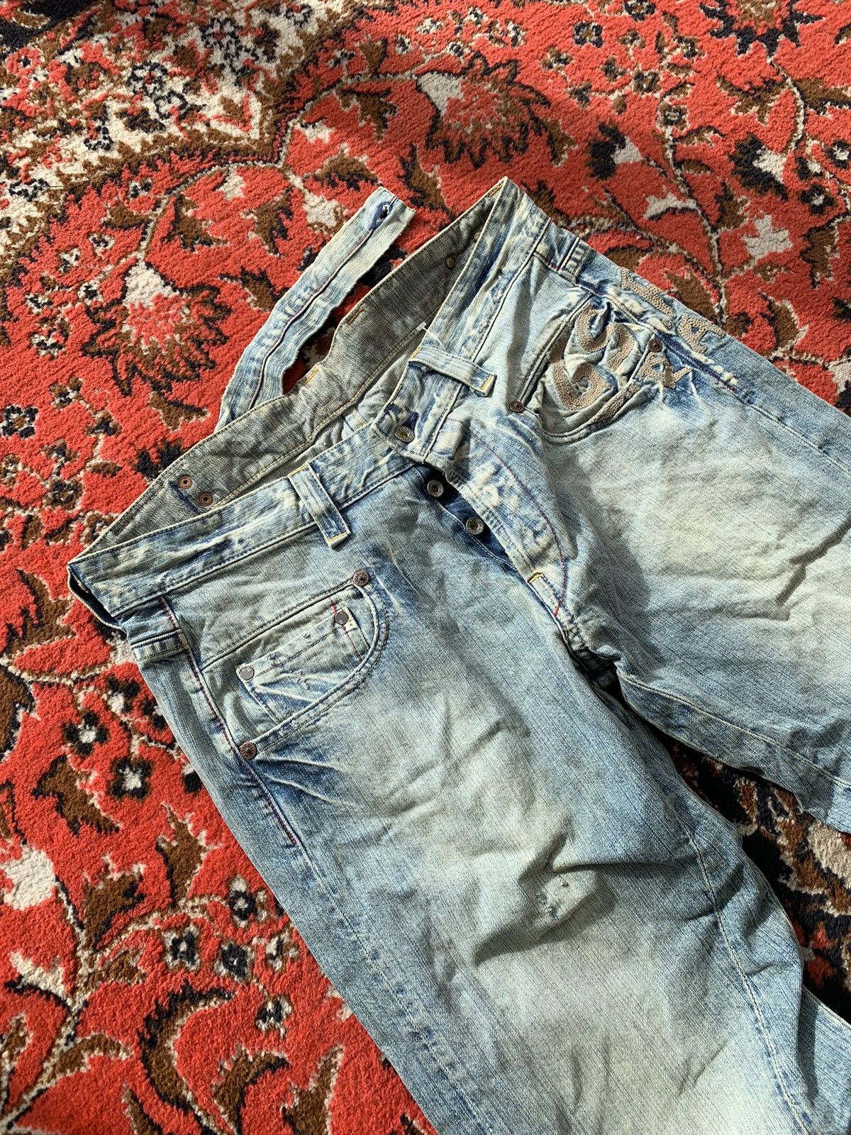 G-Star × Vintage Vintage G Star Raw Jeans Big Logo Denim Pants Size US 34 / EU 50 - 10 Thumbnail