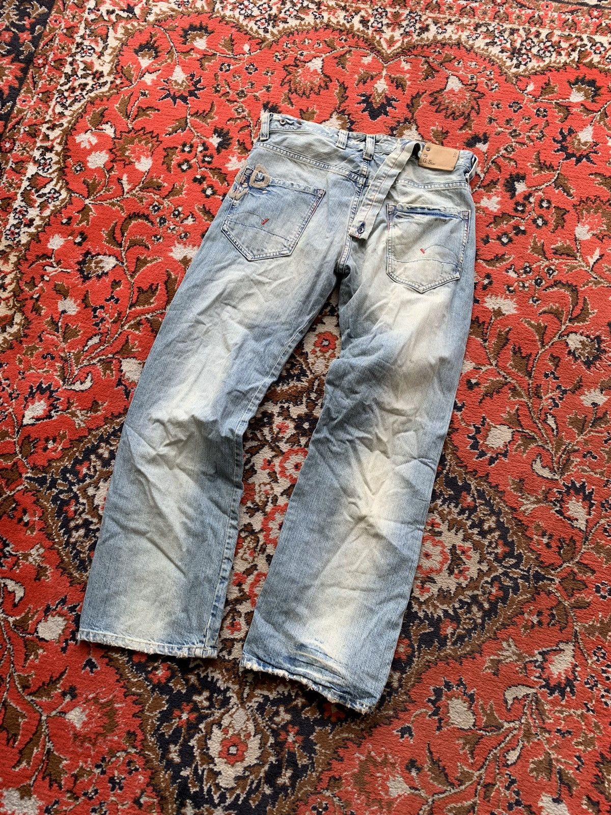 G-Star × Vintage Vintage G Star Raw Jeans Big Logo Denim Pants Size US 34 / EU 50 - 5 Thumbnail