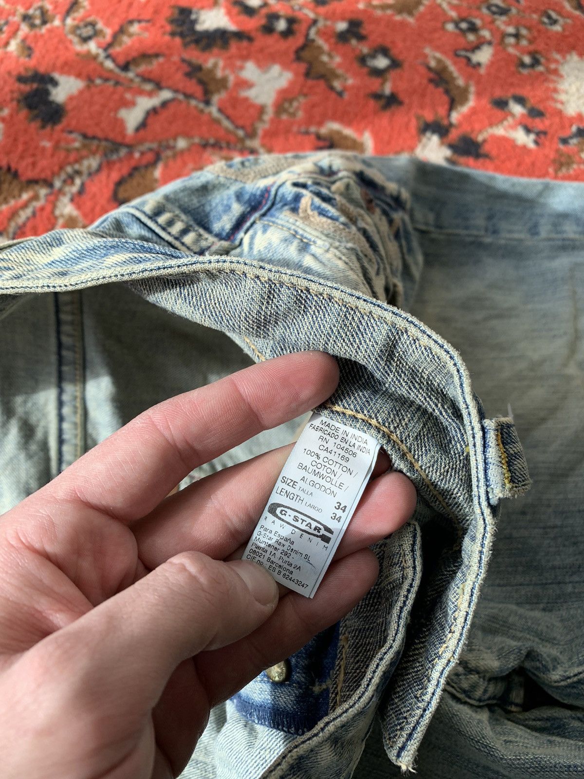 G-Star × Vintage Vintage G Star Raw Jeans Big Logo Denim Pants Size US 34 / EU 50 - 12 Thumbnail