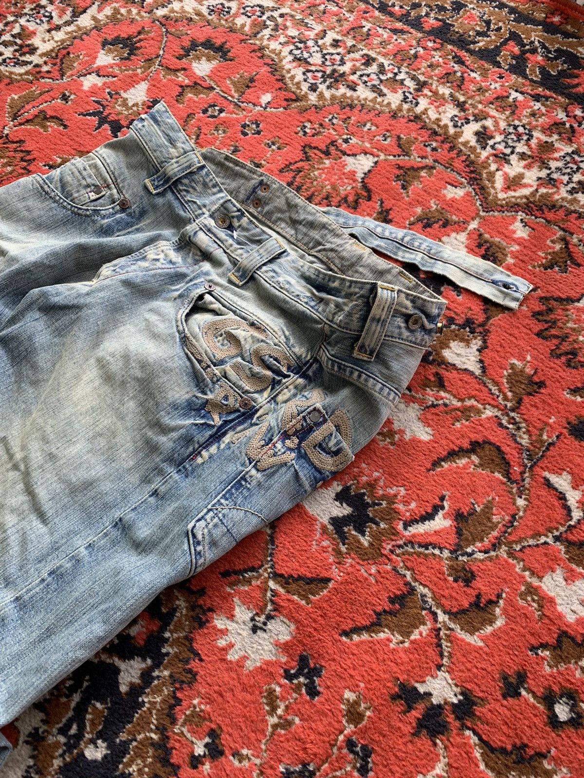 G-Star × Vintage Vintage G Star Raw Jeans Big Logo Denim Pants Size US 34 / EU 50 - 2 Thumbnail