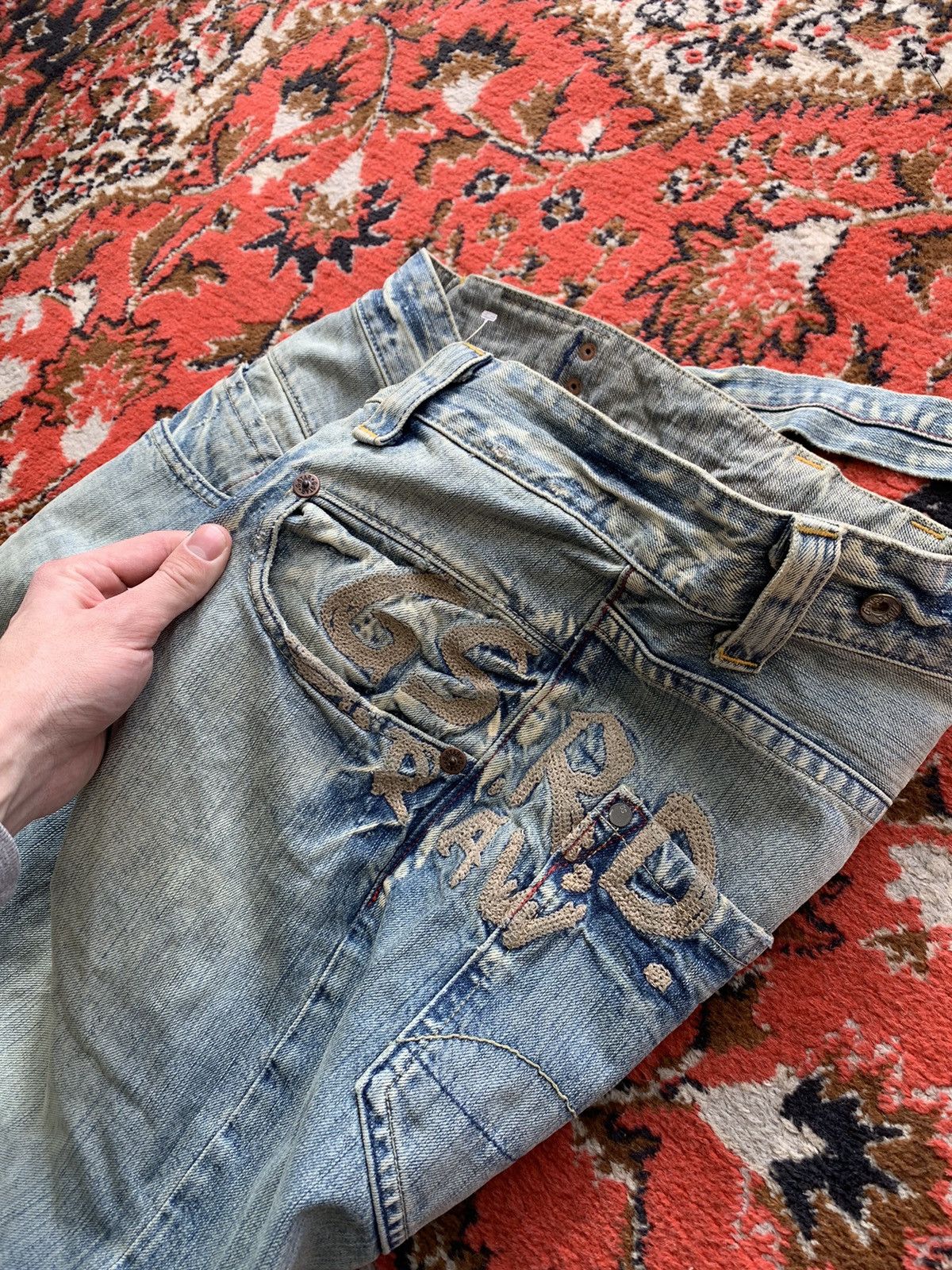 G-Star × Vintage Vintage G Star Raw Jeans Big Logo Denim Pants Size US 34 / EU 50 - 3 Thumbnail