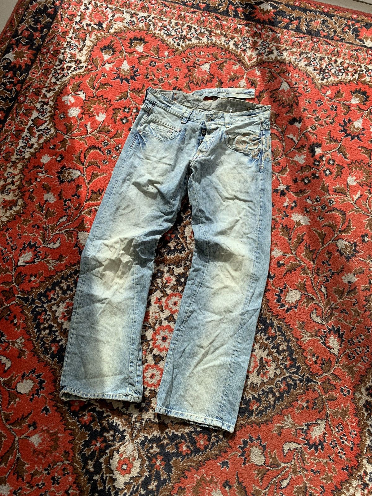 G-Star × Vintage Vintage G Star Raw Jeans Big Logo Denim Pants Size US 34 / EU 50 - 9 Thumbnail